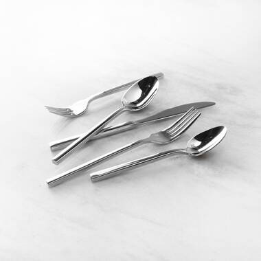 Fortessa Arezzo 5 Piece 18 10 Stainless Steel Flatware Set